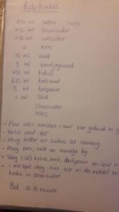 Original handwritten recipe